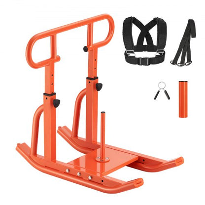 Vikt Power Pull Push Sled Träning Fitness Styrketräning Orange |  EU