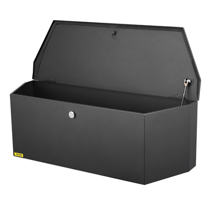 Trailer Tongue Tool Förvaringslåda 36 x 12 x 12 tum kolstål + låsnycklar