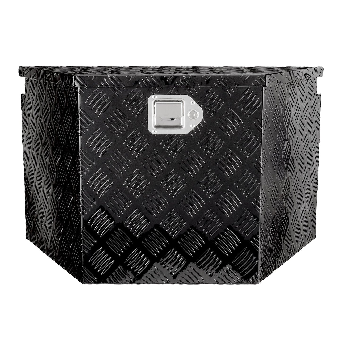 Trailer Tongue Box, Aluminiumlegering Diamond Plate Tongue Box Verktygslåda, Heavy Duty Trailer Box förvaring med lås och nycklar, Utility Trailer Tongue Box för pickup, husbil, trailer, 39"x16.5"x12