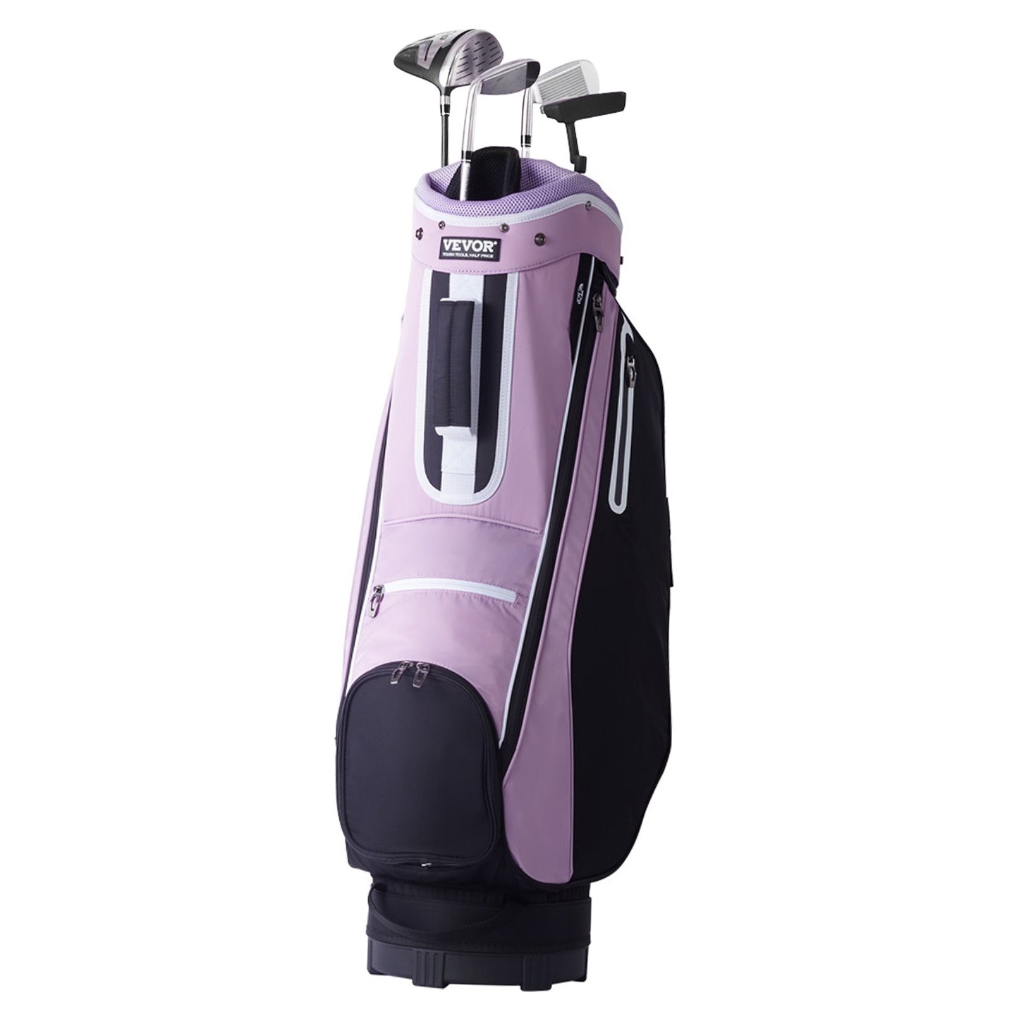 36-inch golf cart bag with 14-way divider with multiple pockets