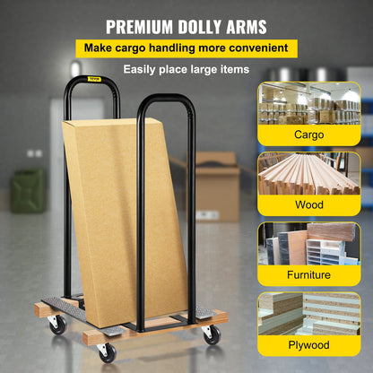 Dolly-Konverter 13 Zoll Breite x 38 Zoll Höhe Stahl-Konverterarme 250 Pfund Kapazität Panel Dolly Handling Equipment