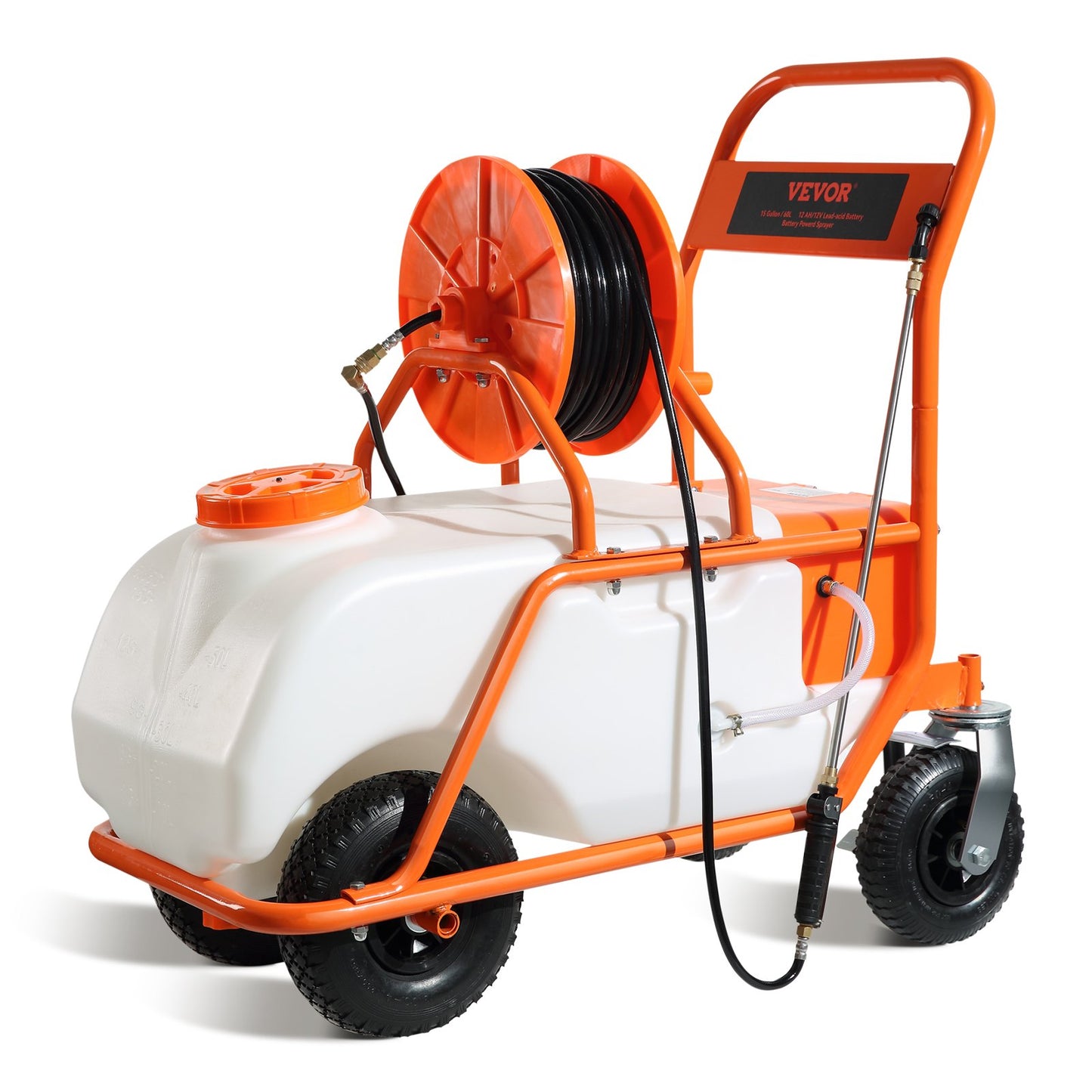 Spruta Tryckspruta Ryggsäcksspruta Trädgårdsspruta 60L 0-90PSI