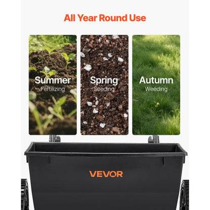 Walk-behind push spreader 50 kg Capacity 18 inch Spreading width