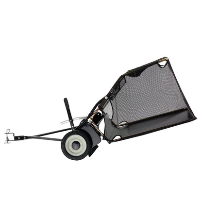 Tow-Behind Lawn Sweeper 42-inch Leaf Yard Collector 12 cu.ft. Adjustable