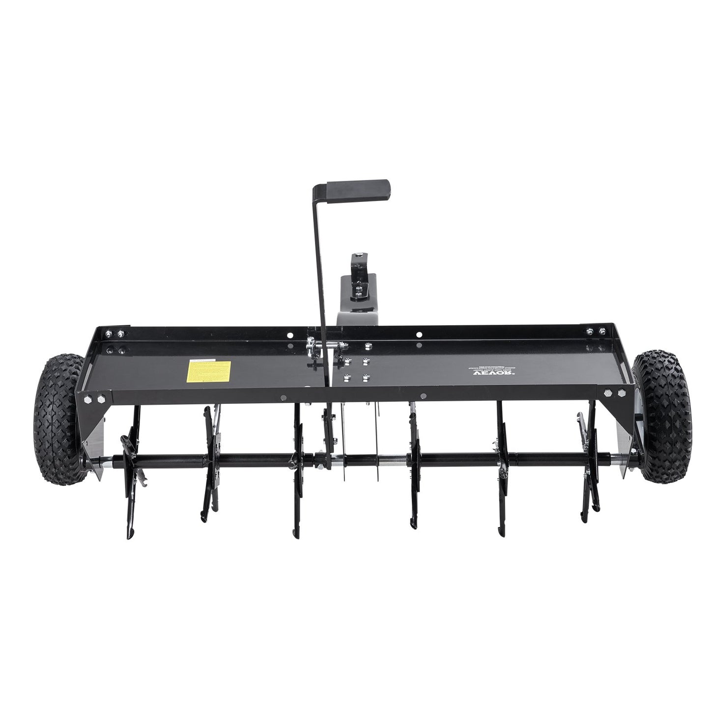 40" tow plug aerator with universal coupling lawn aerator towing behind