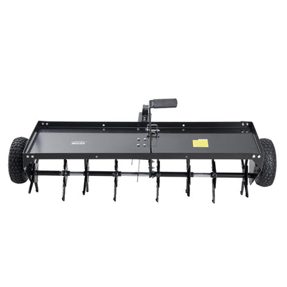 48" tow plug aerator with universal coupling lawn aerator towing behind