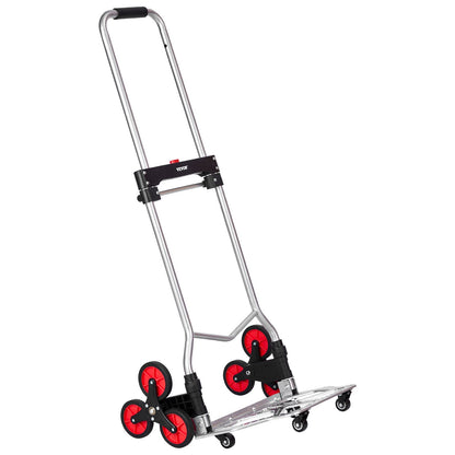 Trappklättringsvagn Heavy Duty Folding Hand Truck Dolly 260 lbs 10 hjul