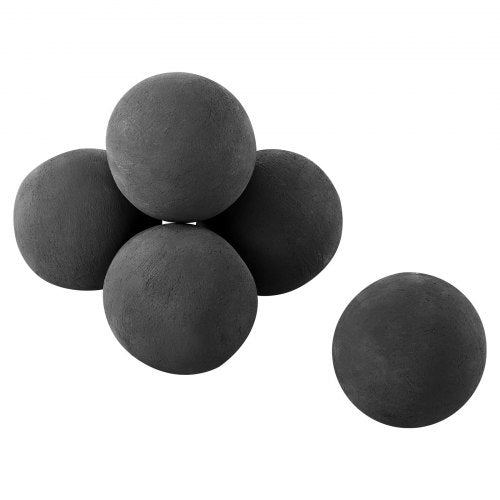 12.5 cm 6 pcs ceramic fireballs round fire stones reusable lava stones