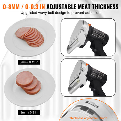 Elektrisk shawarmakniv sladdlös turkisk doner kebab köttskärare 2 blad