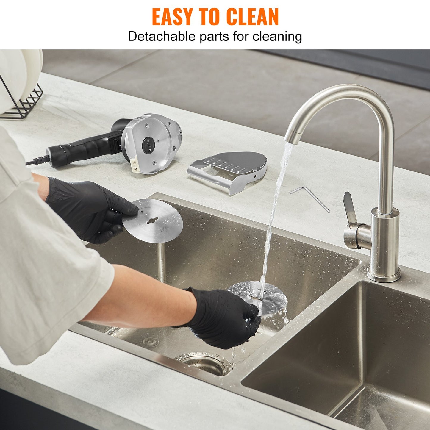 Elektrisches Schawarmamesser Türkischer Döner Kebab Fleisch Gyrosschneider mit 2 Klingen