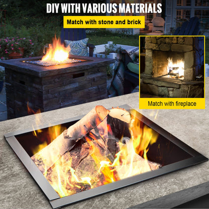 Fire Pit Ring, 36-tums yttre/30-tums innerdiameter Fire Pit Insert, 1,5 mm tjocklek Brandring, DIY stålring med tång i marken Fire Pit Liner för utomhus, uteplats, bakgård