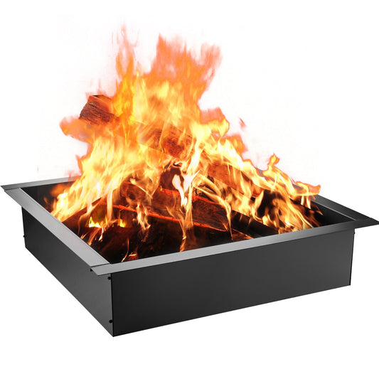 Fire Pit Ring, 36-tums yttre/30-tums innerdiameter Fire Pit Insert, 1,5 mm tjocklek Brandring, DIY stålring med tång i marken Fire Pit Liner för utomhus, uteplats, bakgård