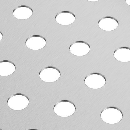 Rännskydd, 5 tum bredd, aluminiumbladfilter DIY rännskydd, 26 st 104 fot total längd, 0,157 tum håldiameter & 0,02 tum tjocka Raptor rännskydd Passar alla tak eller ränntyper