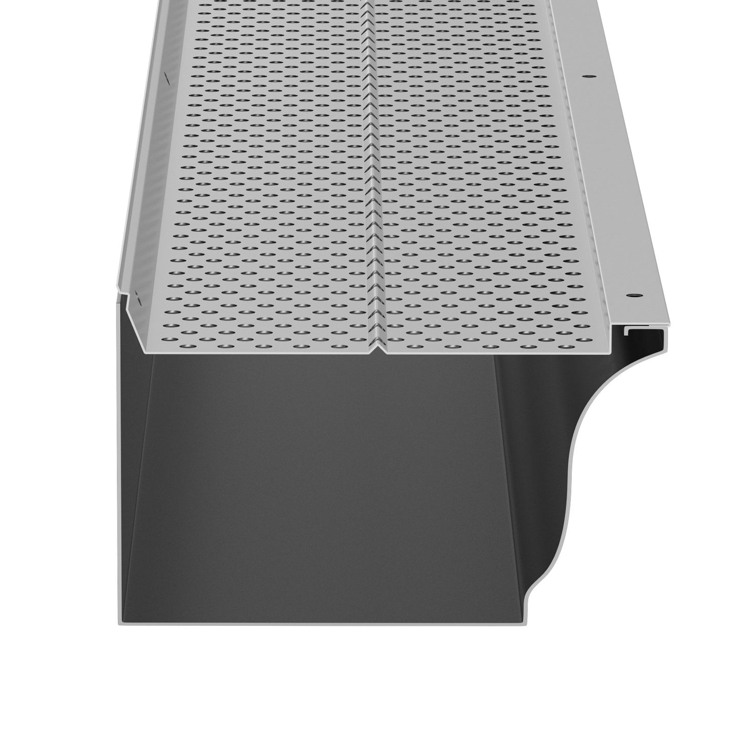 Rännskydd, 5 tum bredd, aluminiumbladfilter DIY rännskydd, 26 st 104 fot total längd, 0,157 tum håldiameter & 0,02 tum tjocka Raptor rännskydd Passar alla tak eller ränntyper