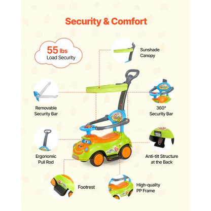 Åkvagn 25 kg Småbarnsvagn med skjutdörr och skyddsräcken för barn |  EU