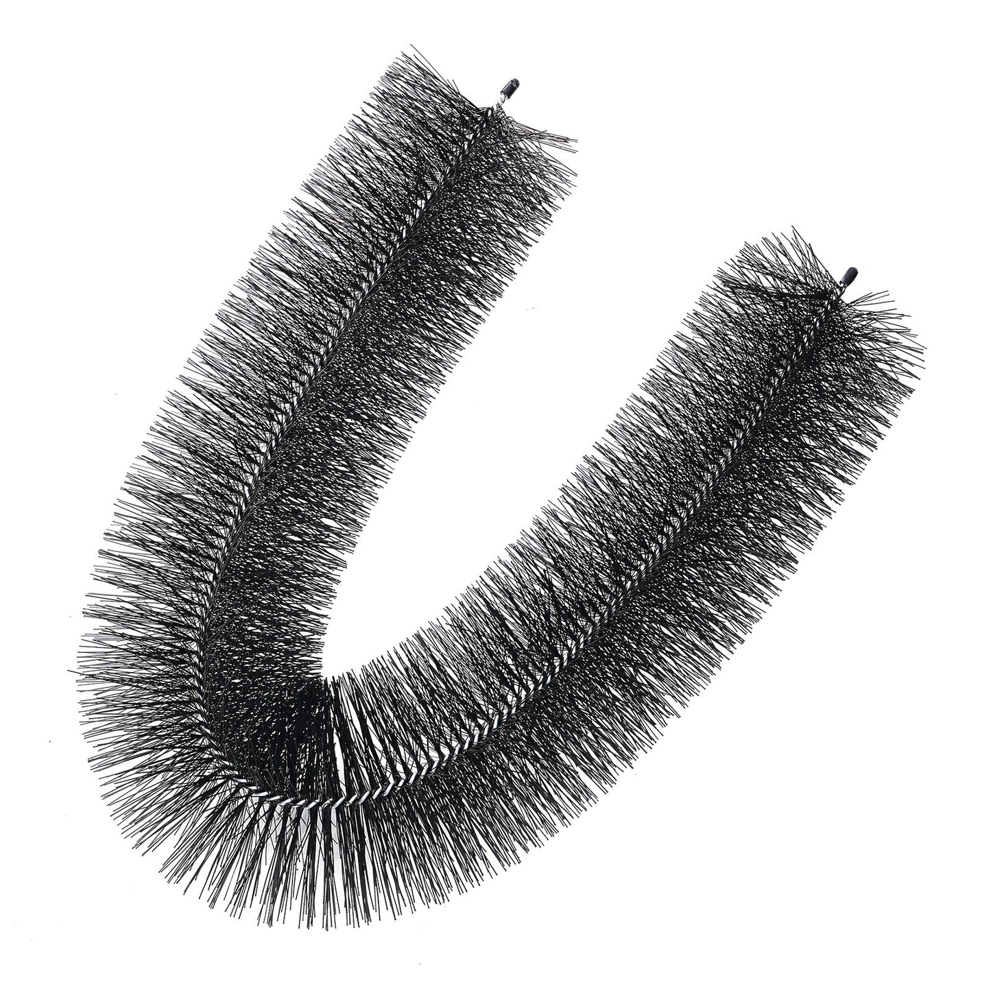 Rännborste, 15 fot total längd 4,33 tum diameter rännrengöringsverktyg, marknära rännborste Lövskydd för 5 tums rännor, enkelt rensa taklöv och skräp, 5-pack
