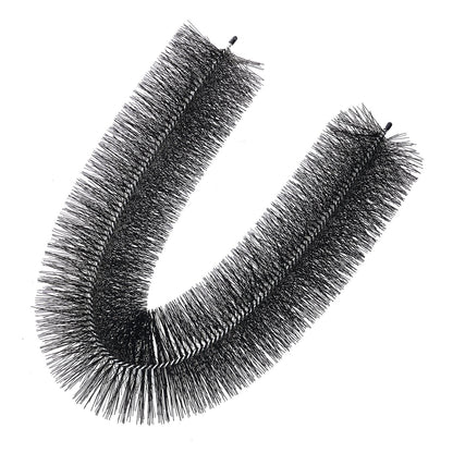 Rännborste, 15 fot total längd 4,33 tum diameter rännrengöringsverktyg, marknära rännborste Lövskydd för 5 tums rännor, enkelt rensa taklöv och skräp, 5-pack