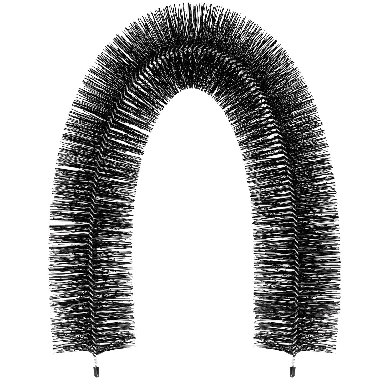 Gutter Guard Brush with 30ft Long Bristles, 4.33"(Dia) Gutter Brush Blade Guard Fits for 5 Inch Gutter, Galvanized Steel Wire Gutter Brush, No Tools, DIY Gutter Blade Guard to Keep Debris Out