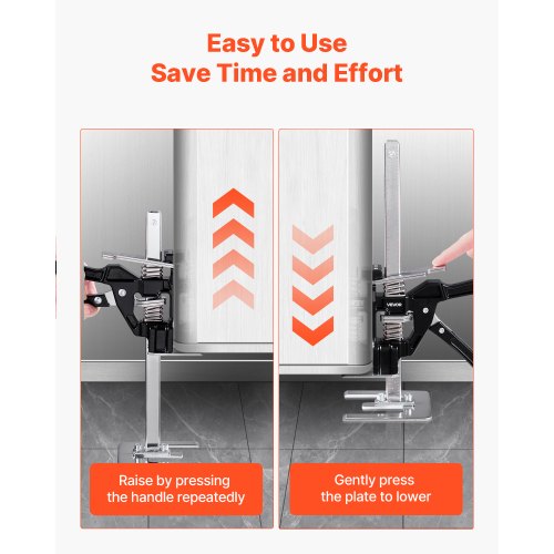 Labor-saving Jack 2 pcs 150 kg Load capacity Lift capacity up to 180 mm Black