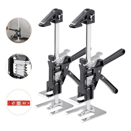Arbeitssparender Wagenheber 2 Stück 150 kg Tragkraft Hubkraft bis 180 mm Schwarz