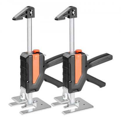 Arbetsbesparande Domkraft 2 st 200 kg Kapacitet 2 Lyftlägen till 195 mm Svart