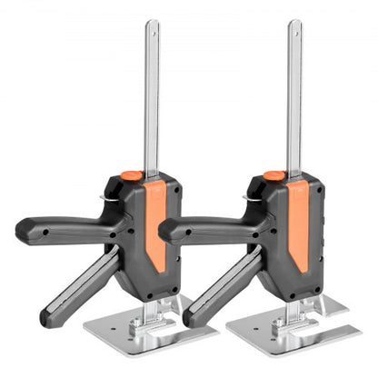 Arbetsbesparande Domkraft 2 st 200 kg Kapacitet 2 Lyftlägen till 195 mm Svart