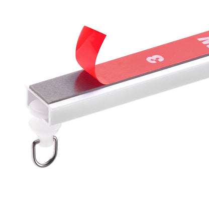 Ceiling Curtain Track Set 9.9 FT/3 Meter Self-Adhesive Room Divider White