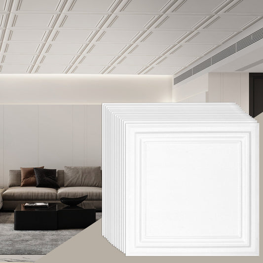 Takplattor 16-pack 20 x 20 i polystyren Enkel installation Limning