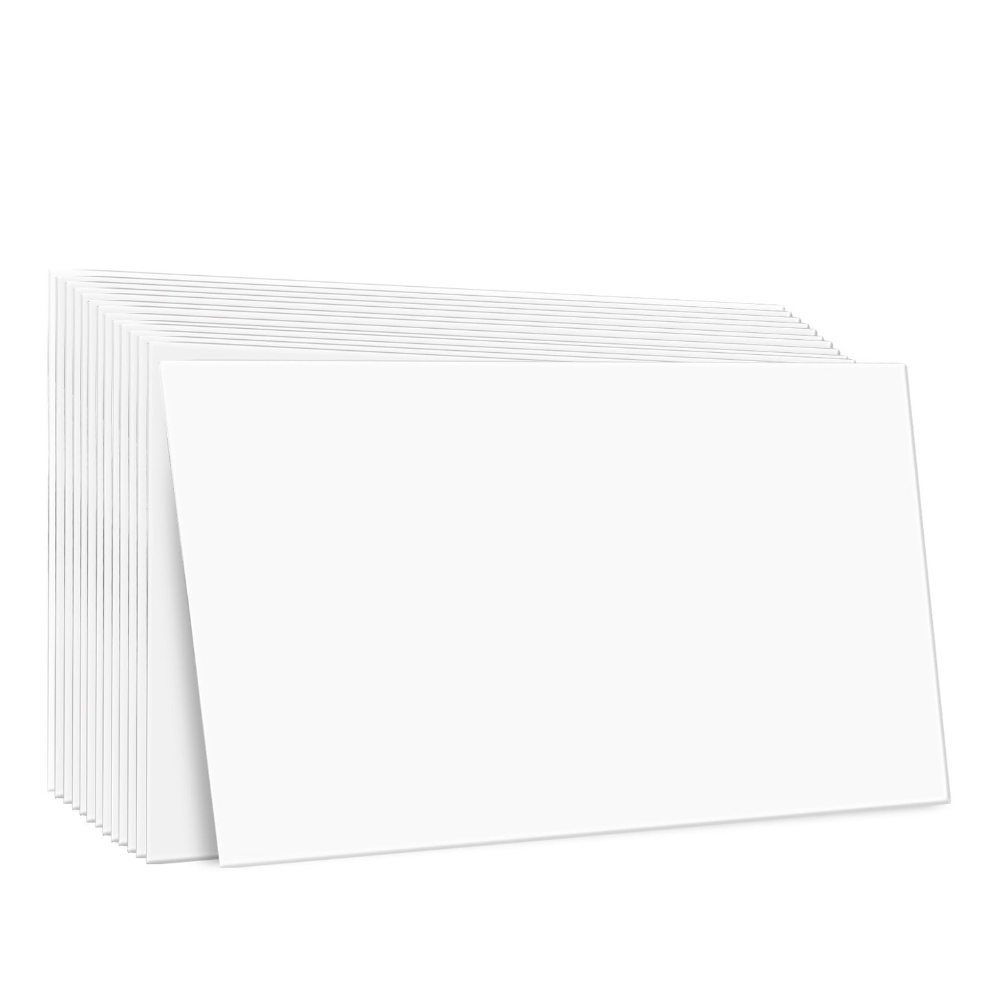 Takplattor 10-pack 24 x 24 i PVC-skum Brandklassad Slät Vit