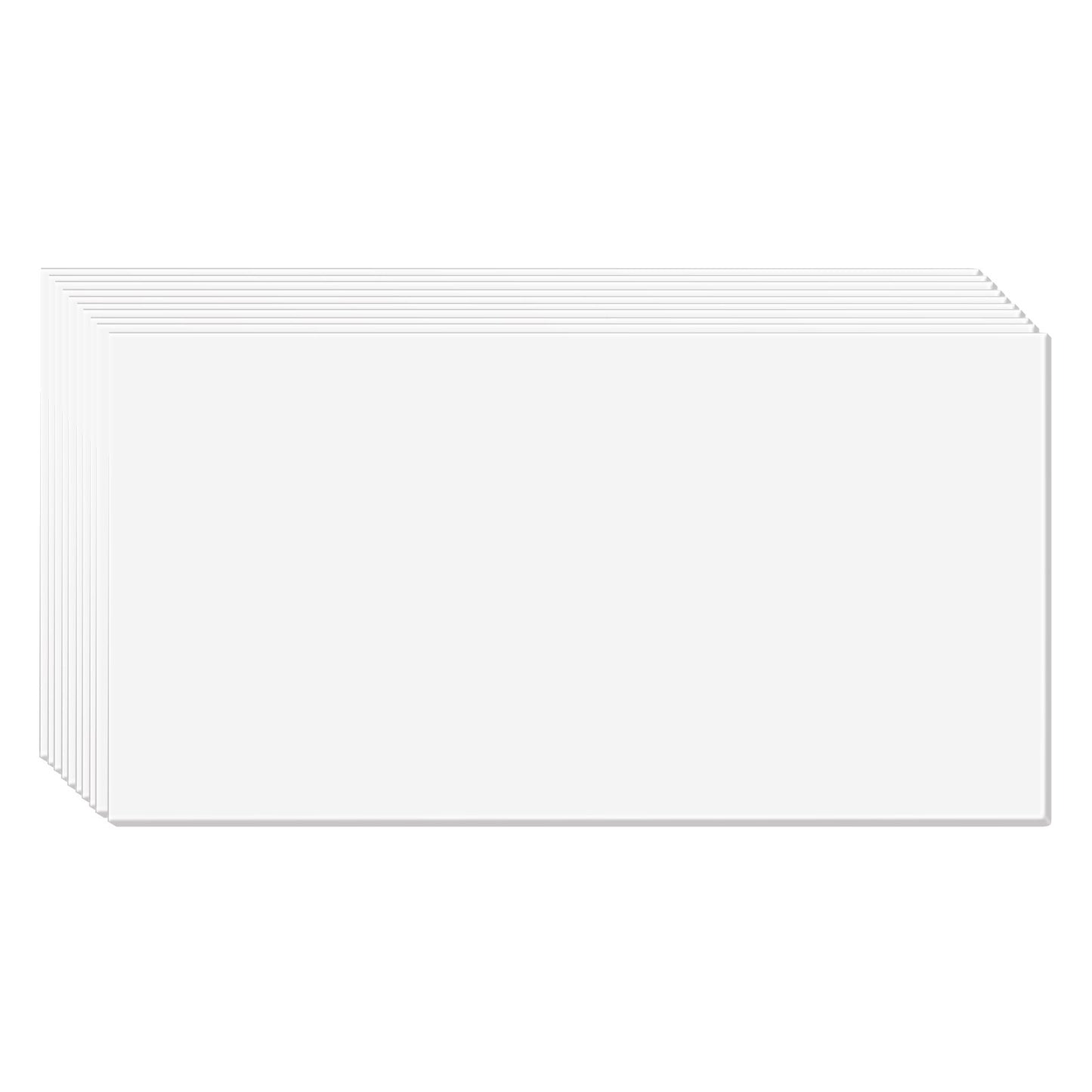 Takplattor 10-pack 24 x 24 i PVC-skum Brandklassad Slät Vit