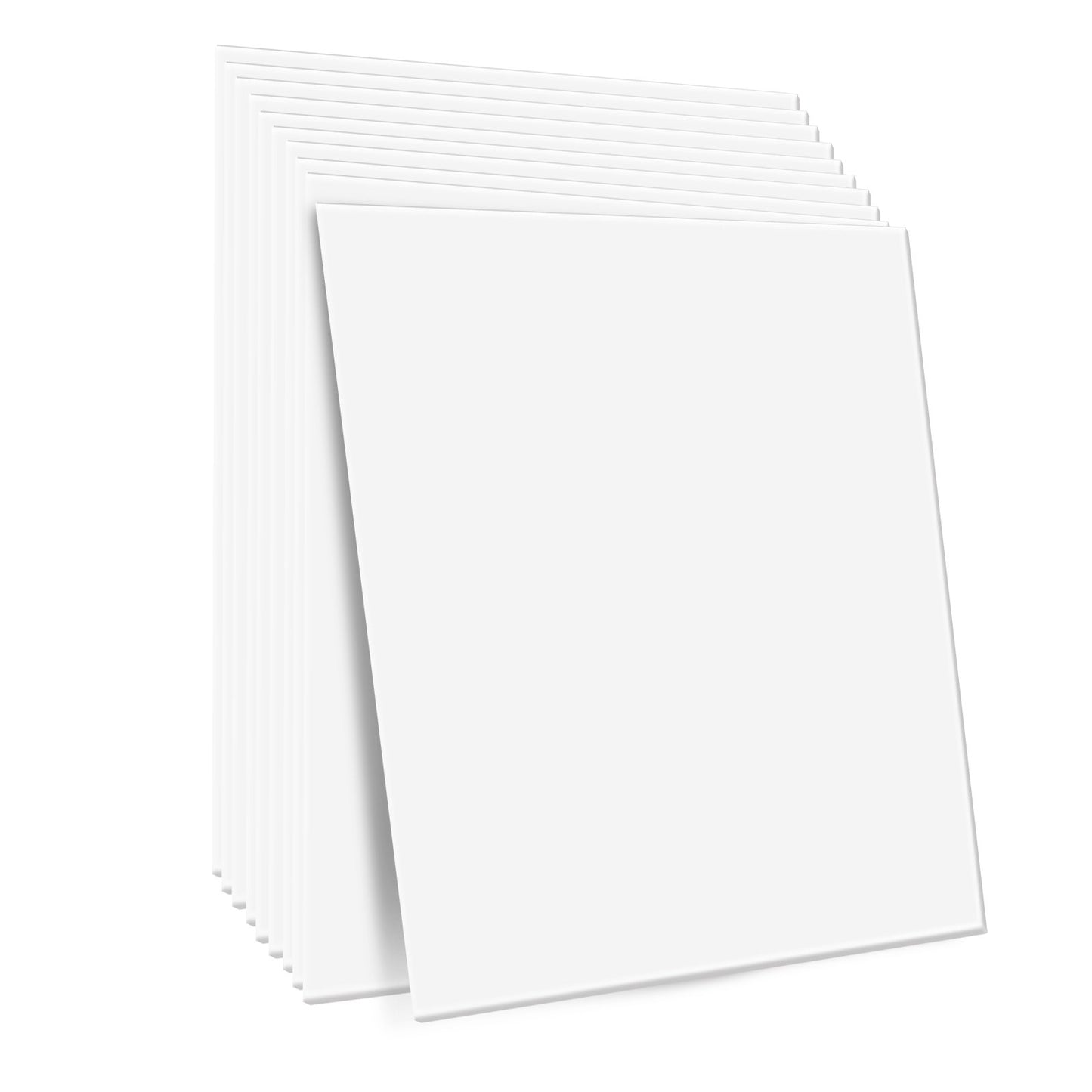 Takplattor 12-pack 24 x 24 i PVC-skum Brandklassad Slät Vit