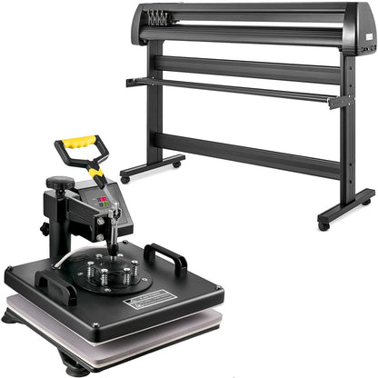 5 in 1 Wärme Drücken 15 "x 15" Transfer Abdeckung 53 "Vinyl Schneiden Plotter Cut 3 Klingen