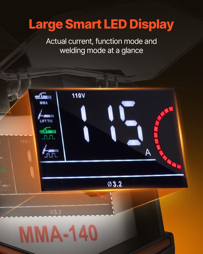 TIG Welder 4-i-1 svetsmaskin Pulse MMA Lift STICK IGBT Inverter LED