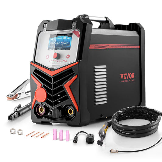 TIG Welder 6-i-1 AC/DC-svetsmaskin Pulspunkt MMA Stick IGBT LED