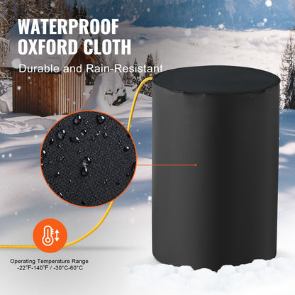 55 Gal metalltrumvärmare 1300W 0-145℉ Justerbar med oberoende termostat