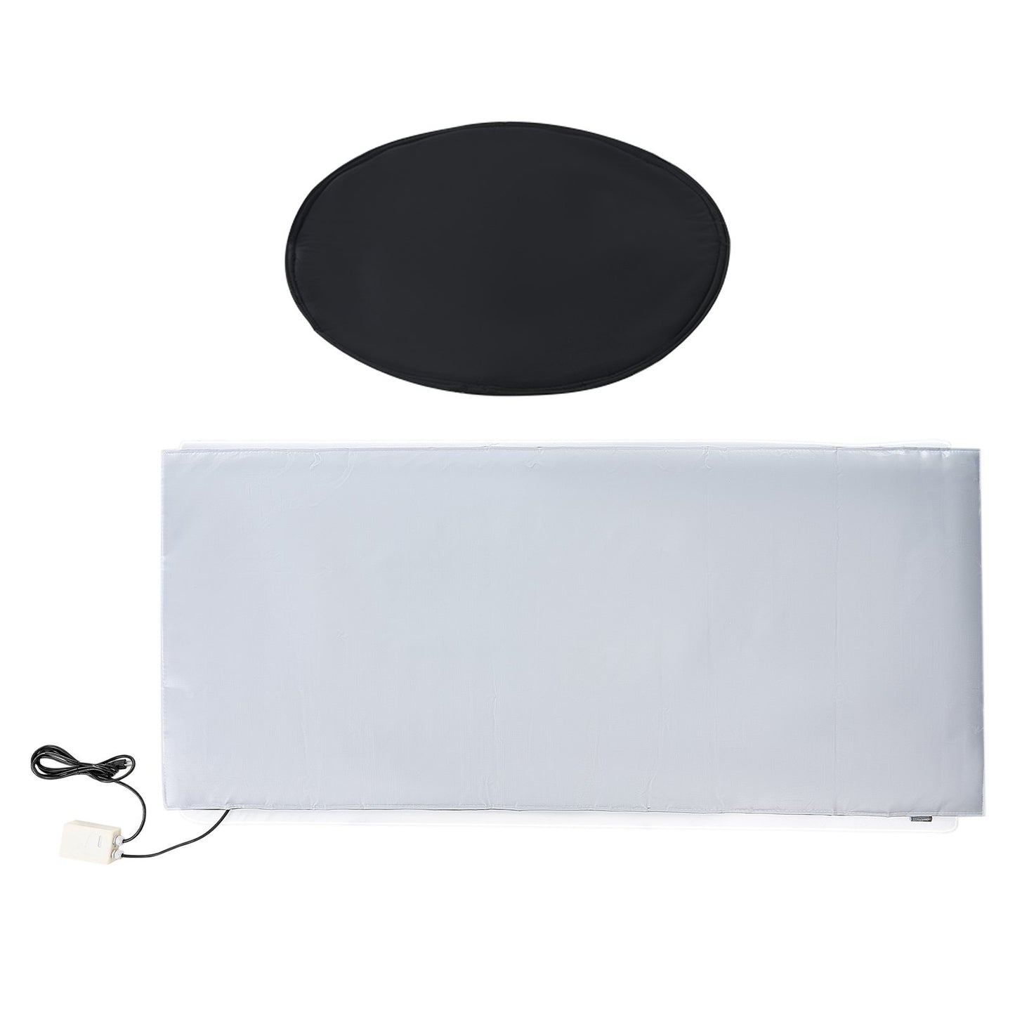 55 Gal metalltrumvärmare 1300W 0-145℉ Justerbar med oberoende termostat
