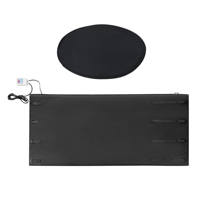 55 Gal metalltrumvärmare 1300W 0-145℉ Justerbar med oberoende termostat
