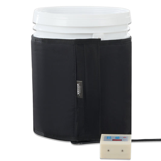 5 Gal metalltrumvärmare 250W 0-145℉ Justerbar med oberoende termostat