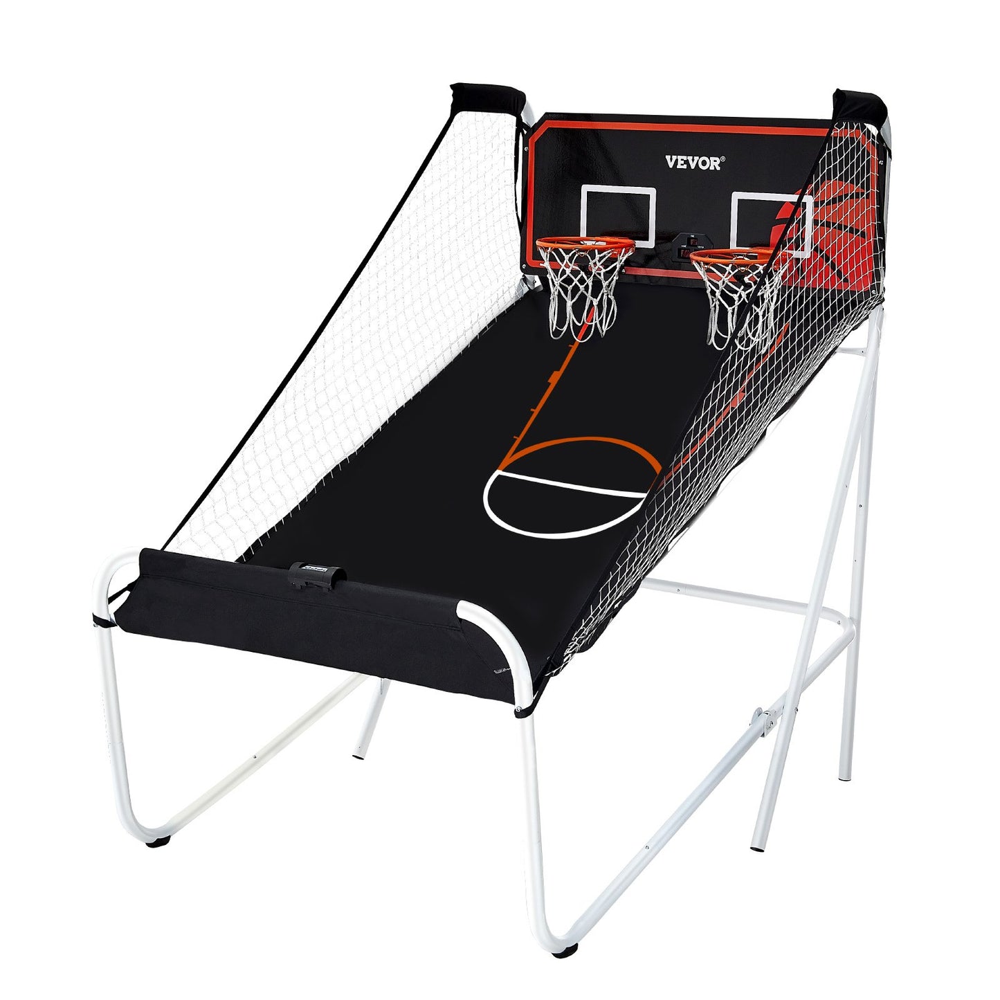 Hopfällbar inomhus Double Shot Basket Arcade Game 2 Player 5 Balls