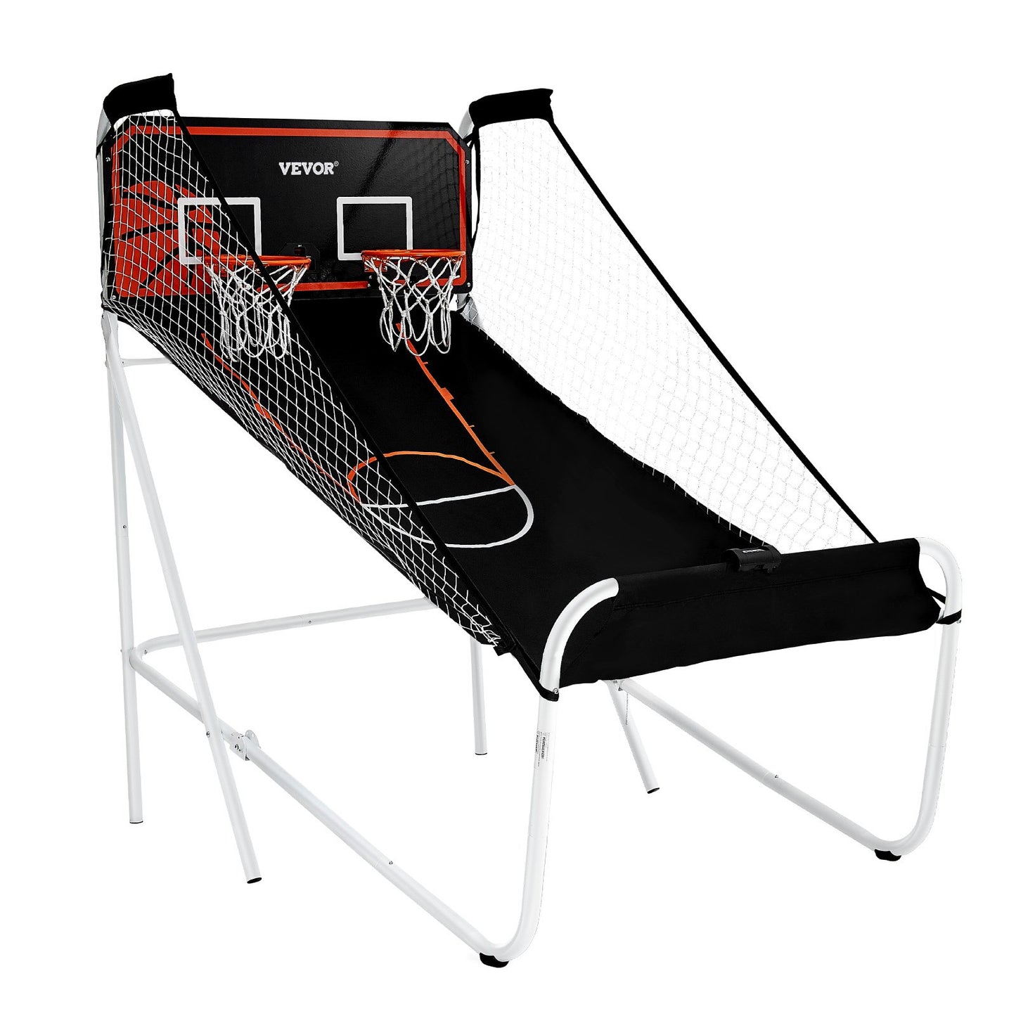 Hopfällbar inomhus Double Shot Basket Arcade Game 2 Player 5 Balls