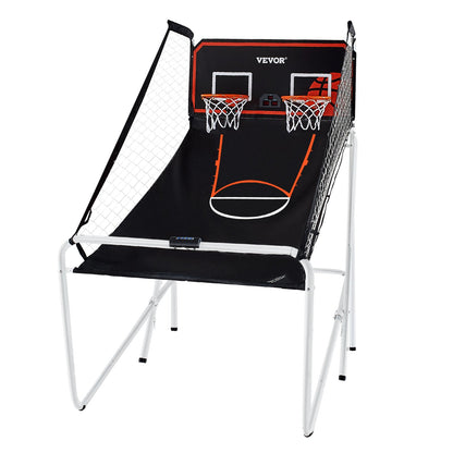 Hopfällbar inomhus Double Shot Basket Arcade Game 2 Player 4 Balls