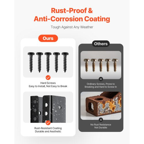 12 pcs. joist brackets for 1.93x3.62 inch/49x92 mm joist concealed joist bracket