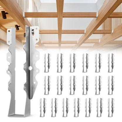 Floor joist hanger for wall mounting, internal dimensions 40x38x199 mm, 50 pcs.