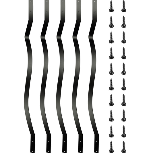 Deck Balusters Metal Deck Spindlar 51-pack 32,25 tums järntrappräcke