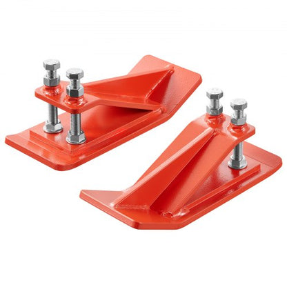 Traktorskopskydd, 2 st kraftiga stålkantskydd för skopor, kantdämpare halkskydd med dubbla sexkantiga låsmuttrar och bultar, för snö, lövborttagning och grusspridning (orange) |  EU