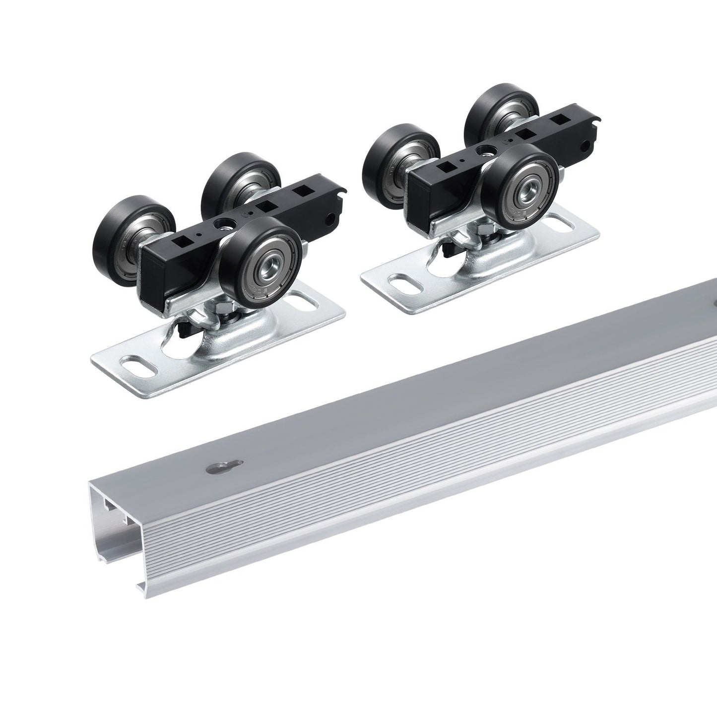 Pocket Door Track Kit 6 ft Heavy Duty Pocket Door Hardware Kit 3 hjul