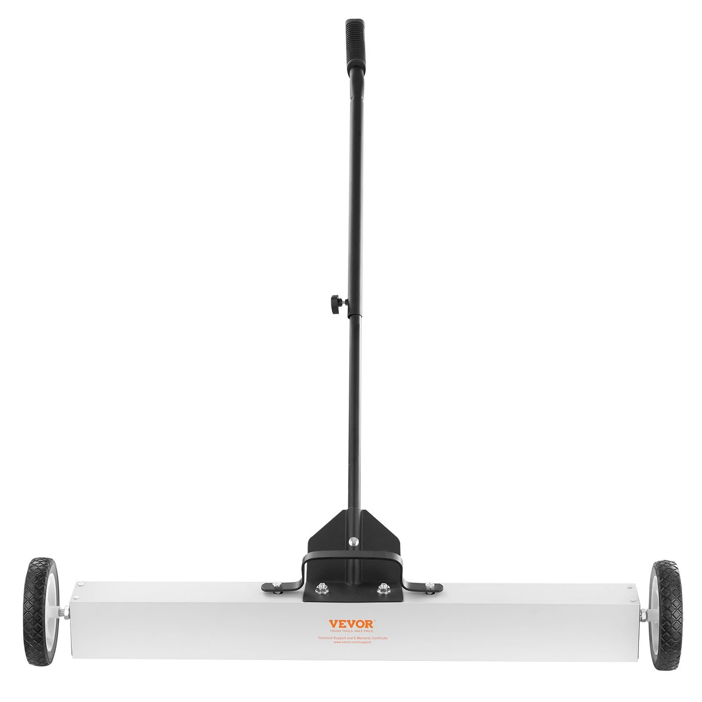 55 Pound Rolling Magnetic Sweeper with Wheels, Magnetic Pickup Push Type Sweeper, 24 Inch Pickup with Large Magnet Lawn Sweeper with Telescopic Handle, Easy Cleaning of Workshop Garage Yard
