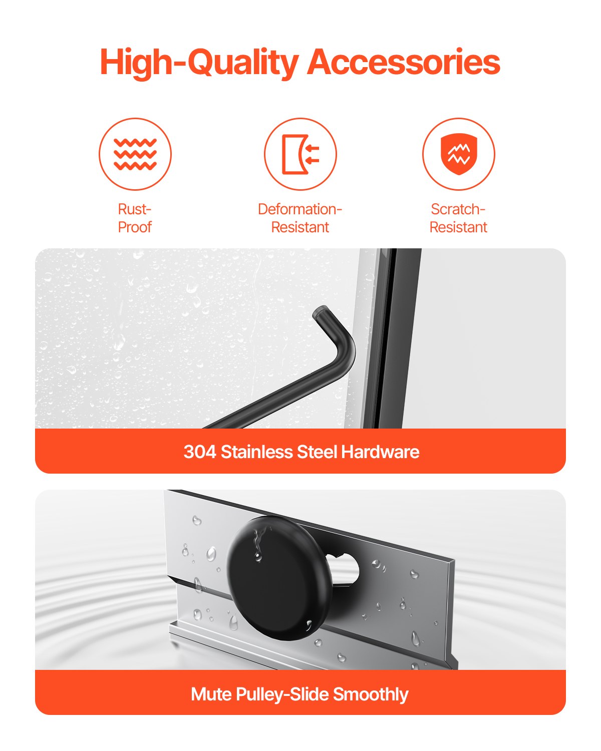 Bathtub Shower Door 50-60 inch W x 60 inch H Semi-Frameless Bypass Bathtub Door