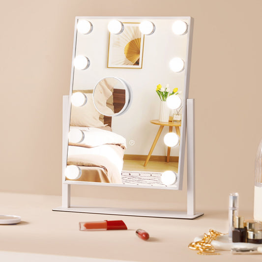 Hollywood Makeup-sminkspegel med lampor 5x förstoring 16,1x11,8 tum
