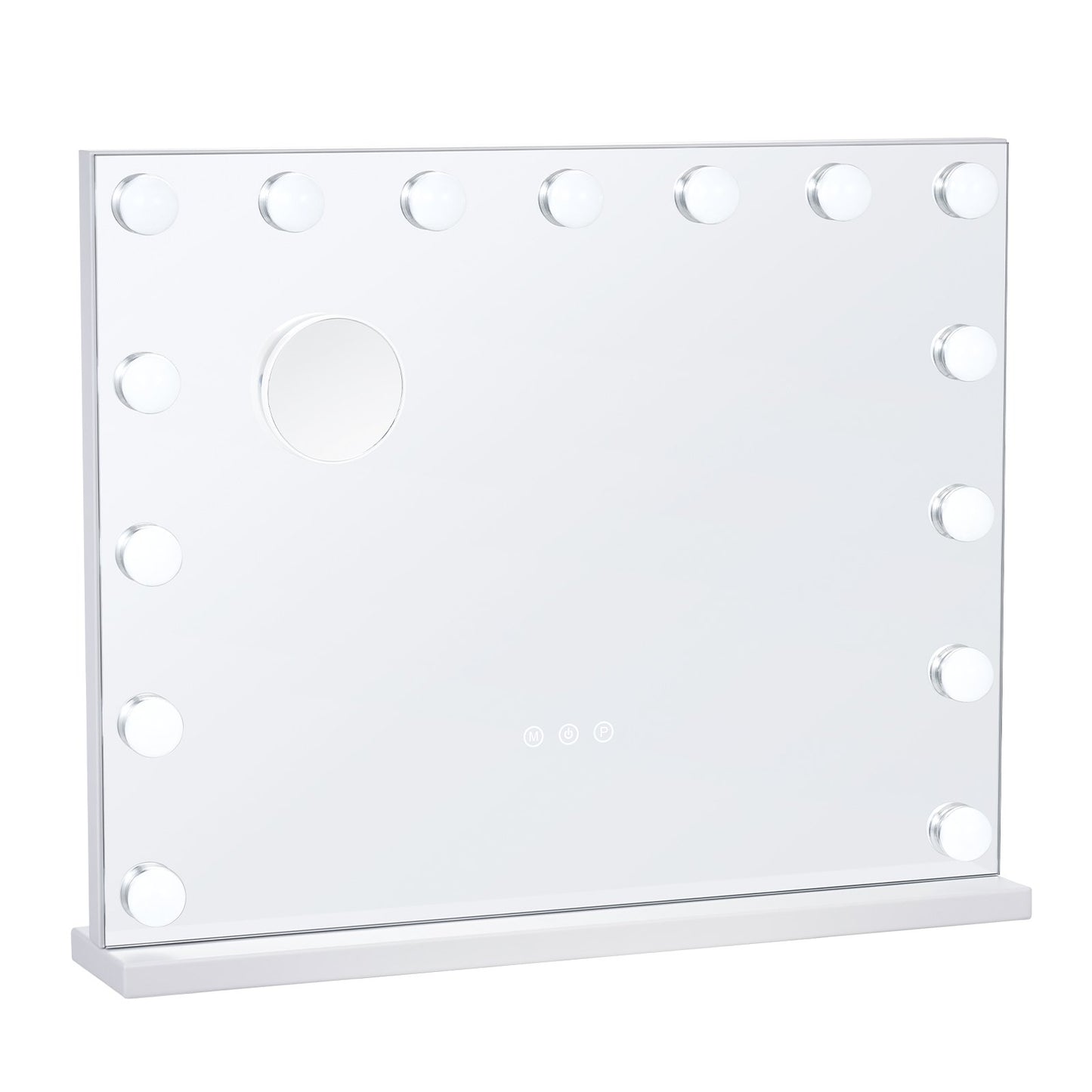 Hollywood sminkspegel med lampor med USB-bord väggfäste 22,8x18,1 tum
